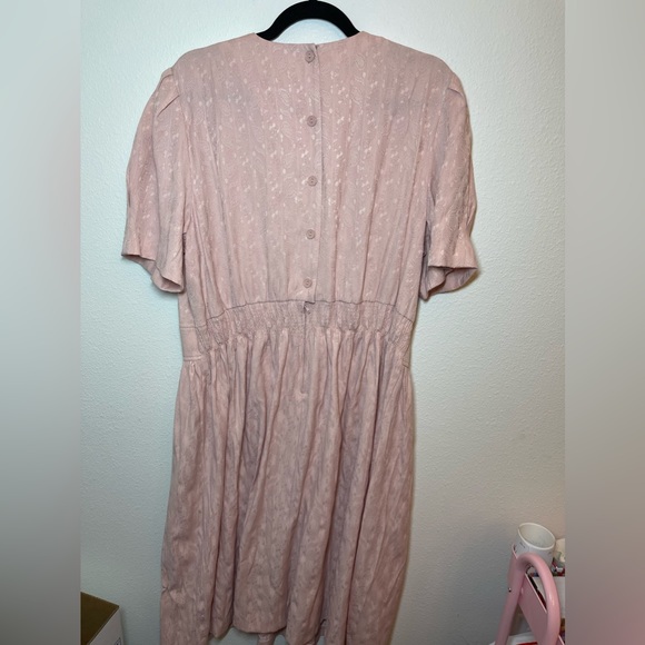 Vintage femme light pink midi dress size XL - Picture 4 of 5